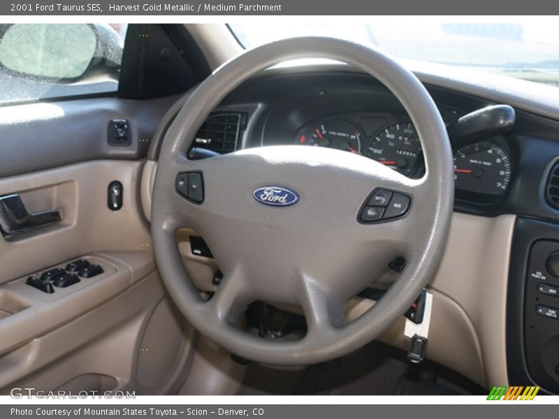 Harvest Gold Metallic / Medium Parchment 2001 Ford Taurus SES