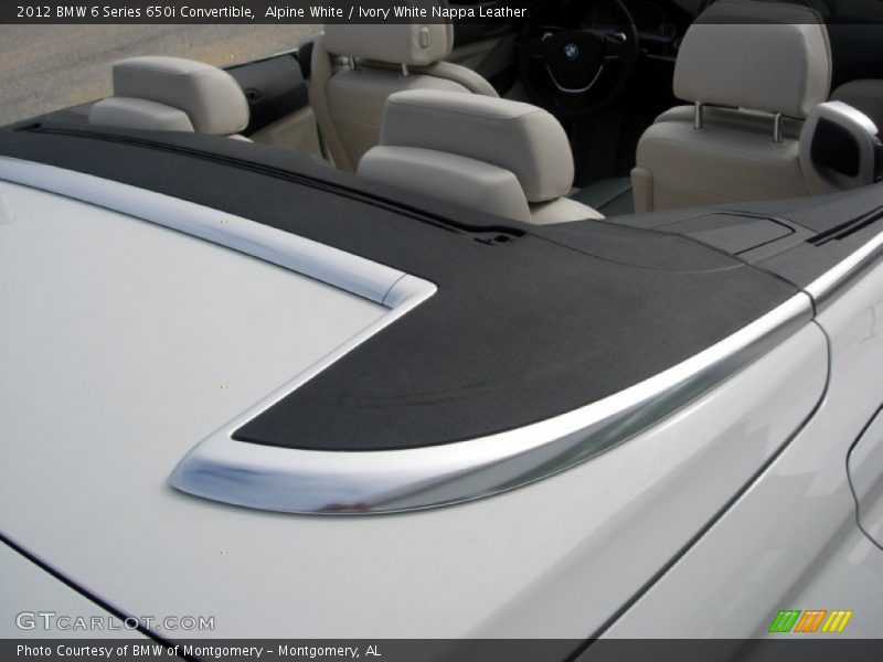 Alpine White / Ivory White Nappa Leather 2012 BMW 6 Series 650i Convertible