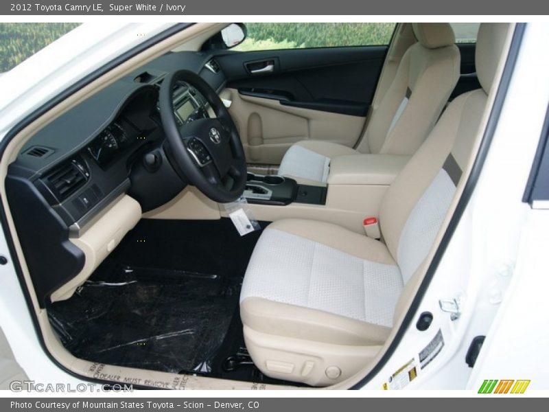 Super White / Ivory 2012 Toyota Camry LE