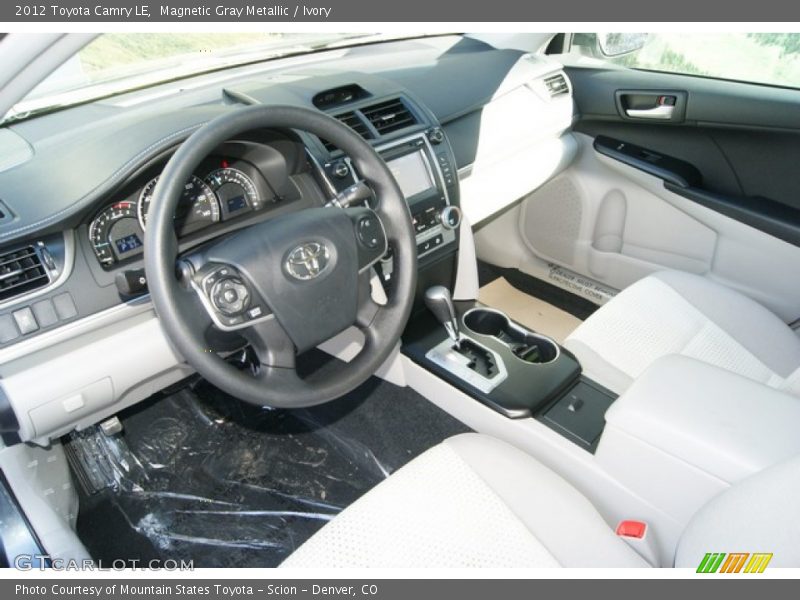 Magnetic Gray Metallic / Ivory 2012 Toyota Camry LE