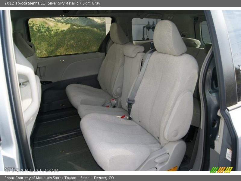  2012 Sienna LE Light Gray Interior