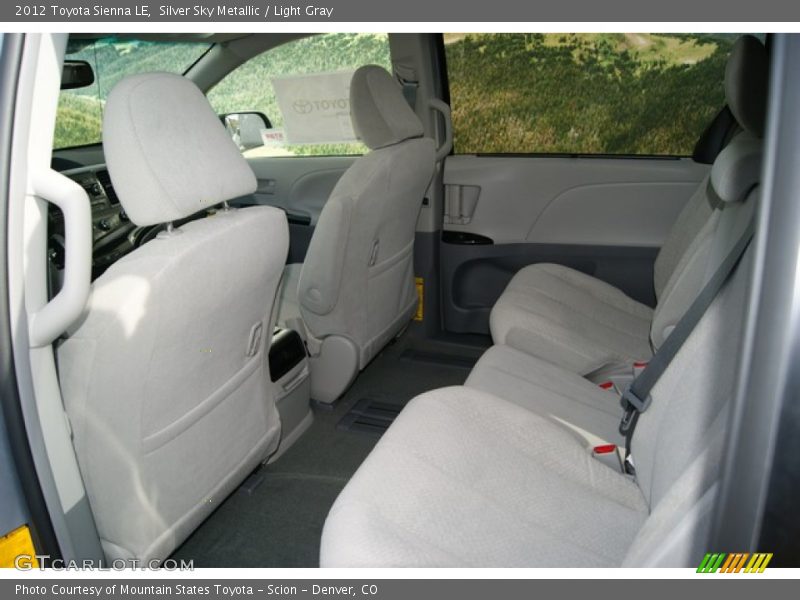  2012 Sienna LE Light Gray Interior
