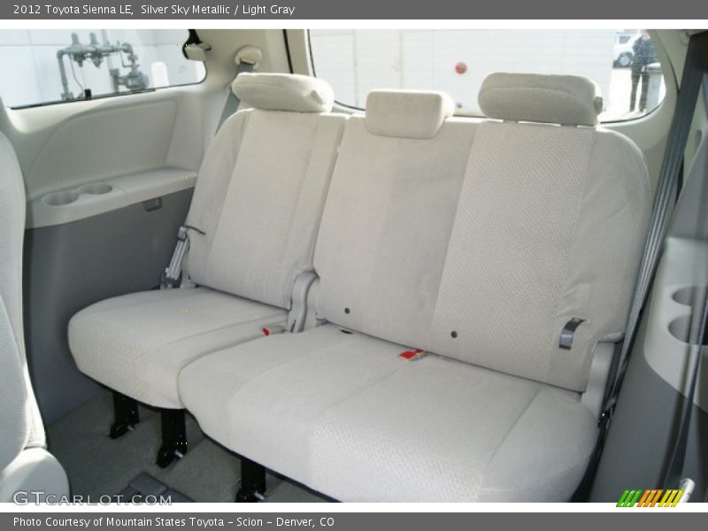  2012 Sienna LE Light Gray Interior