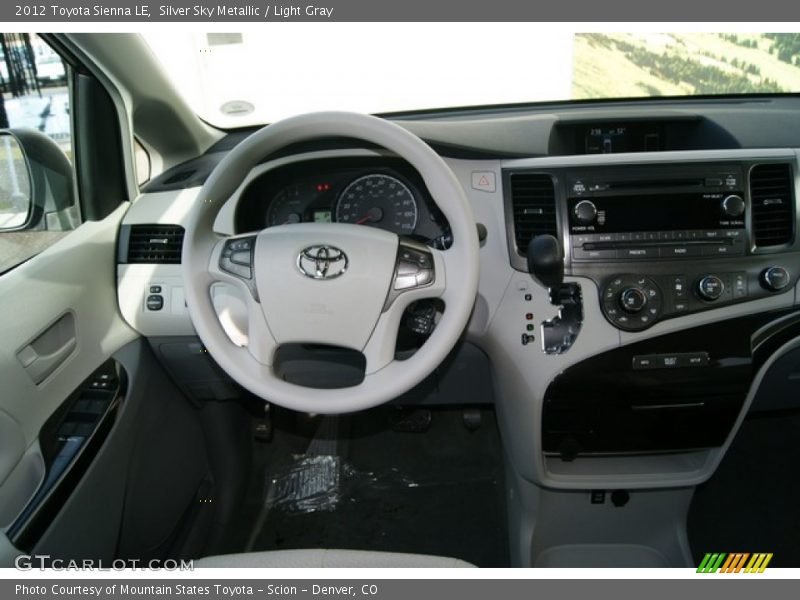 Silver Sky Metallic / Light Gray 2012 Toyota Sienna LE