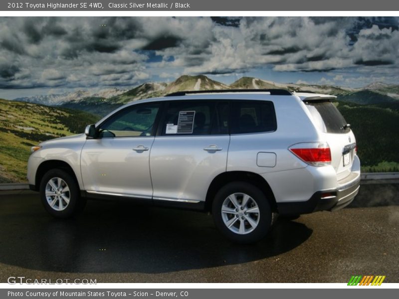 Classic Silver Metallic / Black 2012 Toyota Highlander SE 4WD