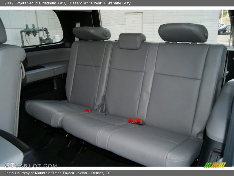 Blizzard White Pearl / Graphite Gray 2012 Toyota Sequoia Platinum 4WD
