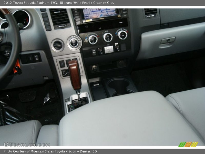 Blizzard White Pearl / Graphite Gray 2012 Toyota Sequoia Platinum 4WD