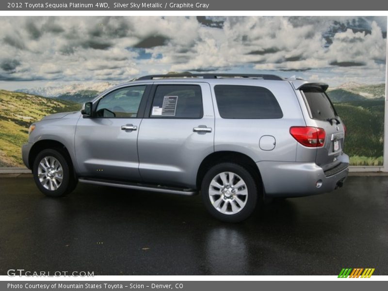 Silver Sky Metallic / Graphite Gray 2012 Toyota Sequoia Platinum 4WD