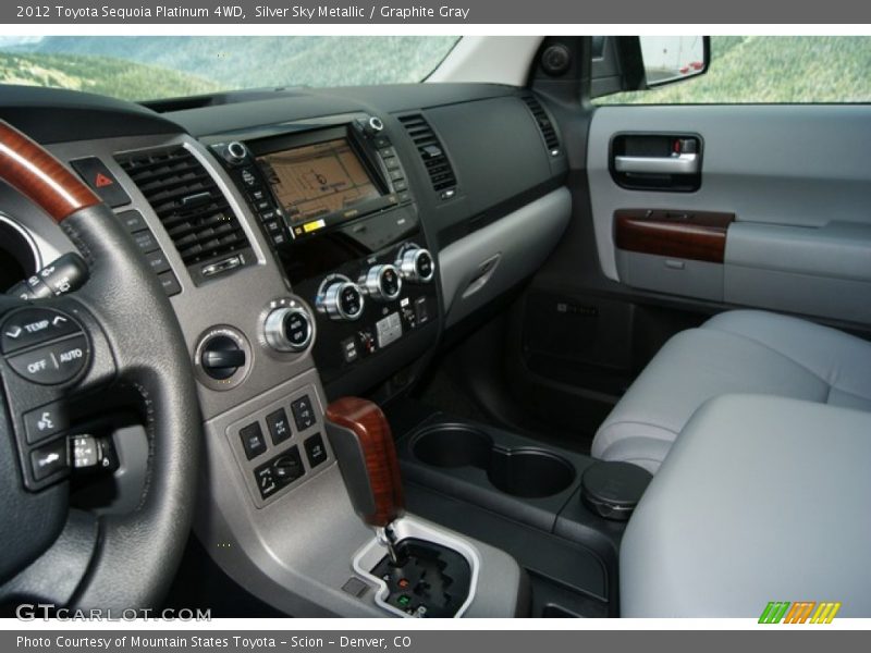 Silver Sky Metallic / Graphite Gray 2012 Toyota Sequoia Platinum 4WD