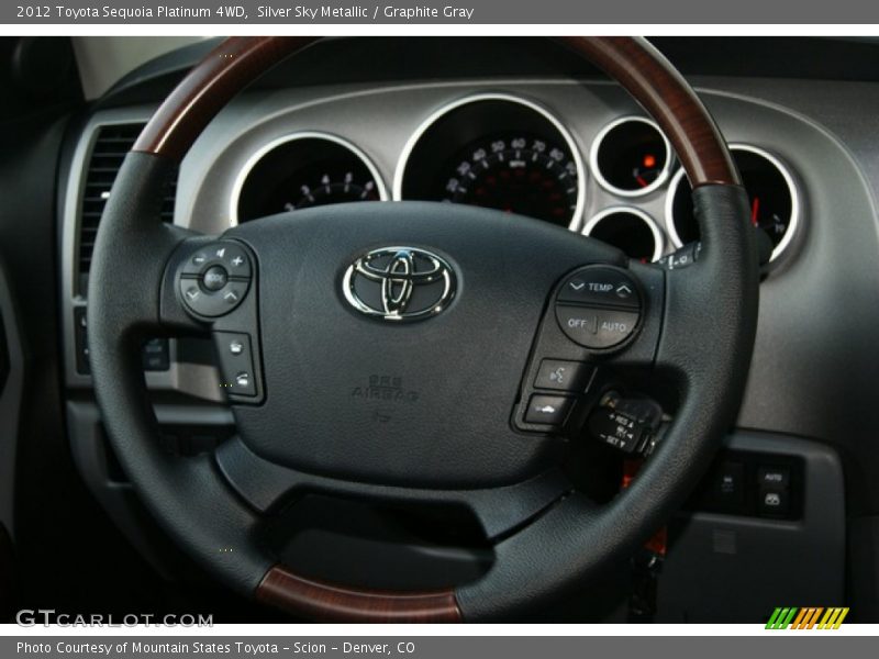 Silver Sky Metallic / Graphite Gray 2012 Toyota Sequoia Platinum 4WD