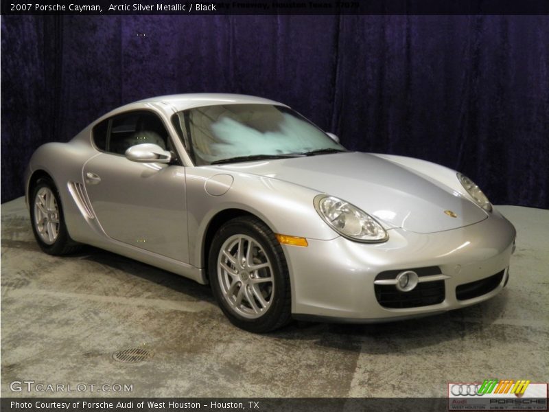 Arctic Silver Metallic / Black 2007 Porsche Cayman