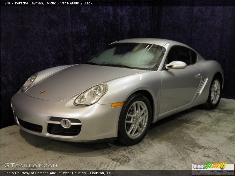 Arctic Silver Metallic / Black 2007 Porsche Cayman