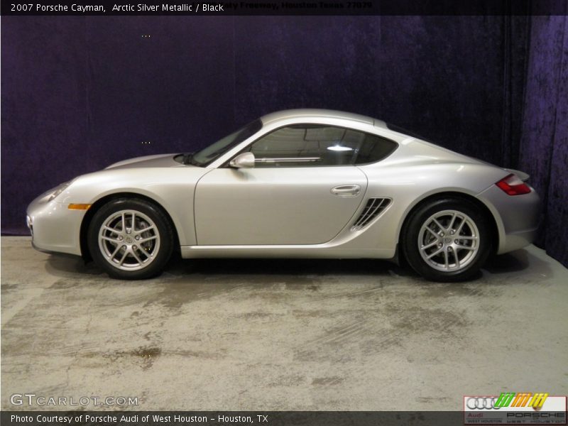 Arctic Silver Metallic / Black 2007 Porsche Cayman