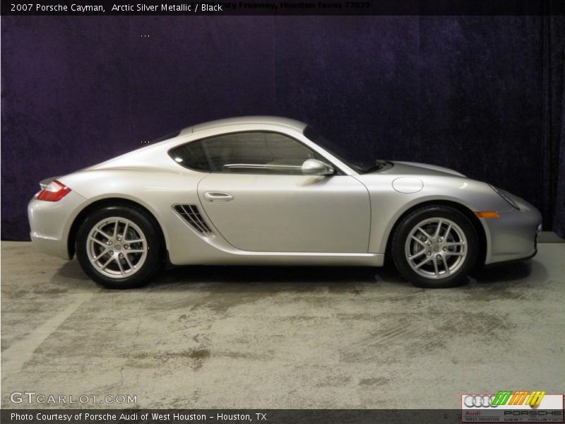 Arctic Silver Metallic / Black 2007 Porsche Cayman