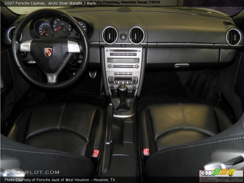 Arctic Silver Metallic / Black 2007 Porsche Cayman