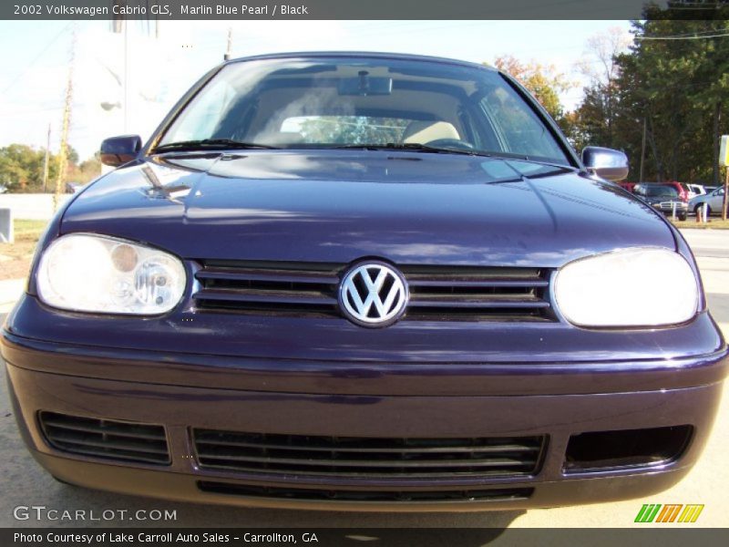 Marlin Blue Pearl / Black 2002 Volkswagen Cabrio GLS