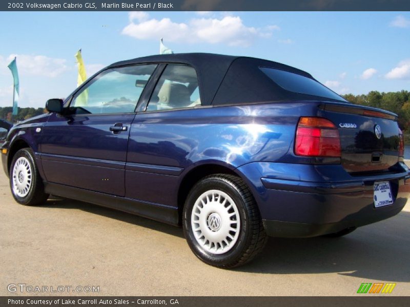 Marlin Blue Pearl / Black 2002 Volkswagen Cabrio GLS