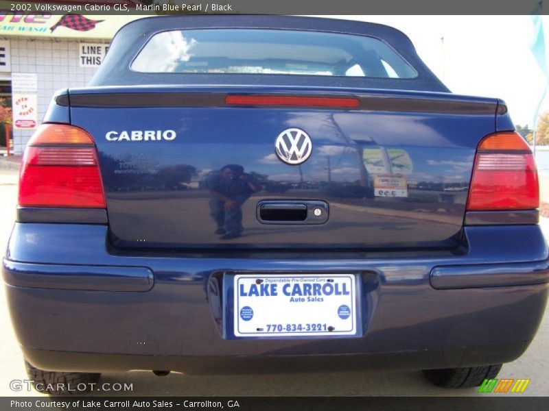 Marlin Blue Pearl / Black 2002 Volkswagen Cabrio GLS