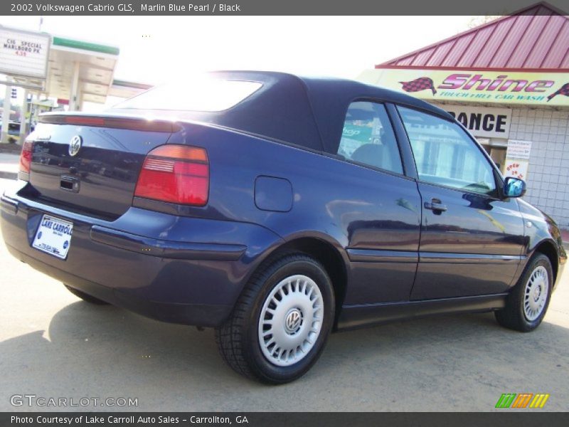 Marlin Blue Pearl / Black 2002 Volkswagen Cabrio GLS