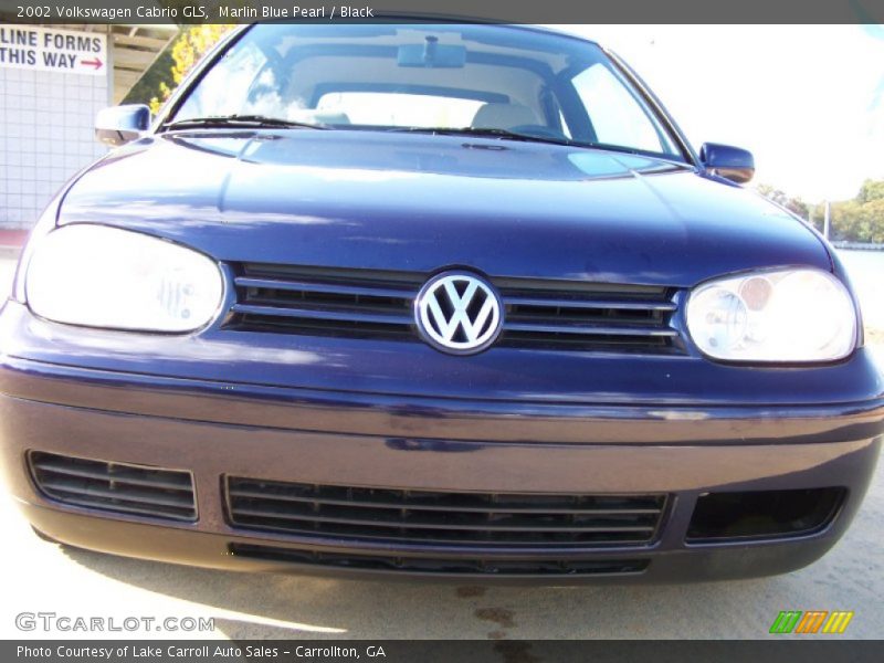 Marlin Blue Pearl / Black 2002 Volkswagen Cabrio GLS