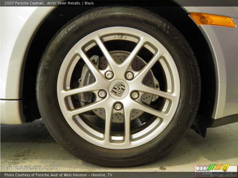 Arctic Silver Metallic / Black 2007 Porsche Cayman
