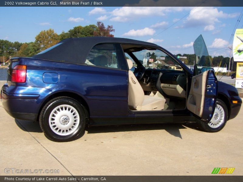 Marlin Blue Pearl / Black 2002 Volkswagen Cabrio GLS