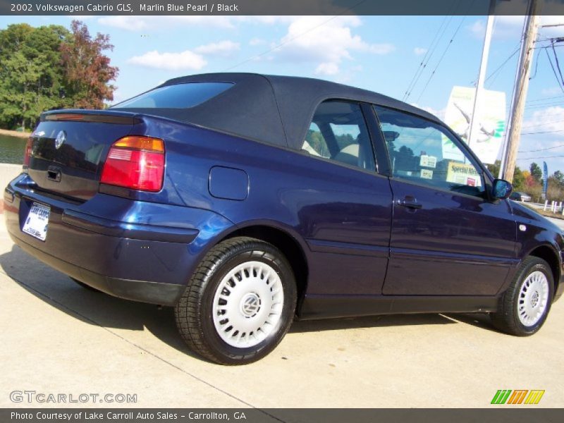 Marlin Blue Pearl / Black 2002 Volkswagen Cabrio GLS