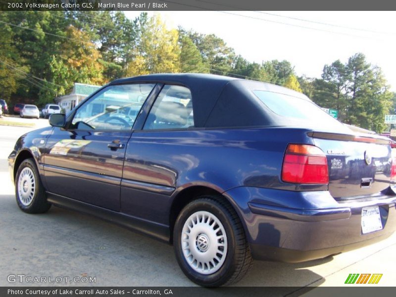 Marlin Blue Pearl / Black 2002 Volkswagen Cabrio GLS