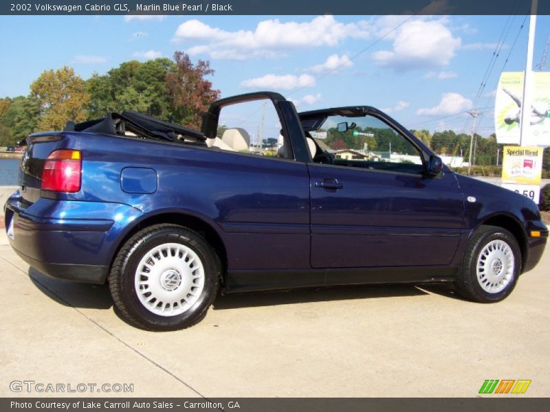 Marlin Blue Pearl / Black 2002 Volkswagen Cabrio GLS