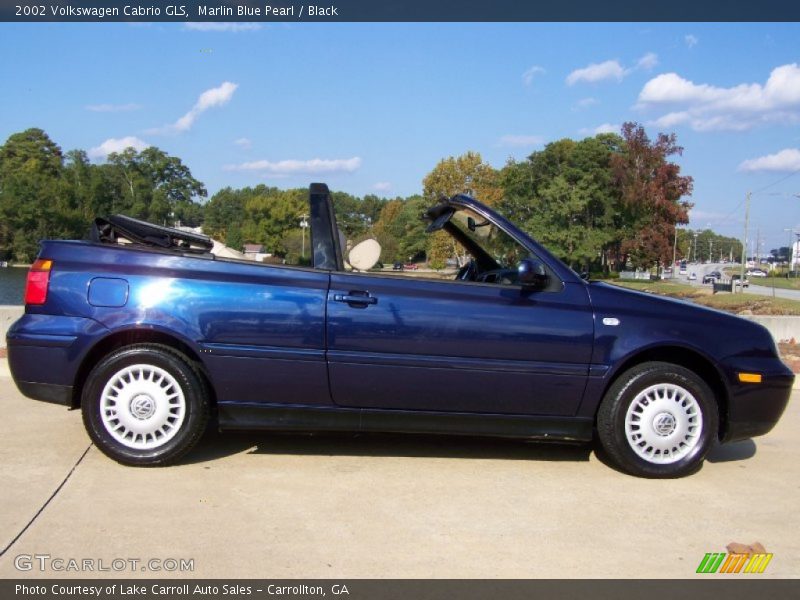 Marlin Blue Pearl / Black 2002 Volkswagen Cabrio GLS