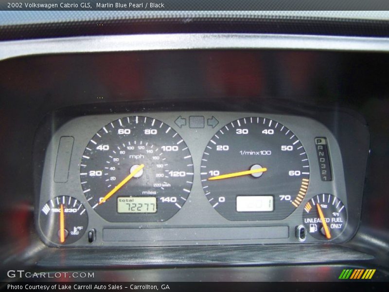  2002 Cabrio GLS GLS Gauges