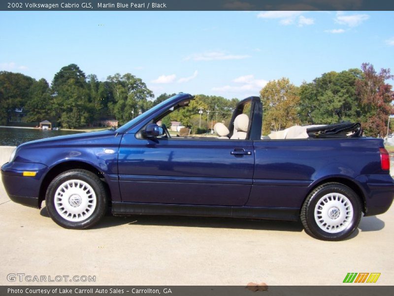 Marlin Blue Pearl / Black 2002 Volkswagen Cabrio GLS