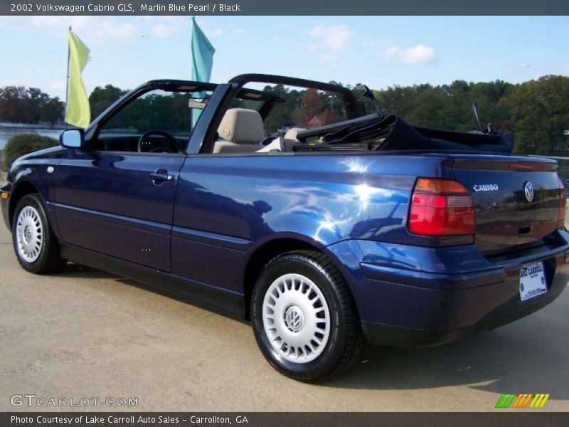 Marlin Blue Pearl / Black 2002 Volkswagen Cabrio GLS