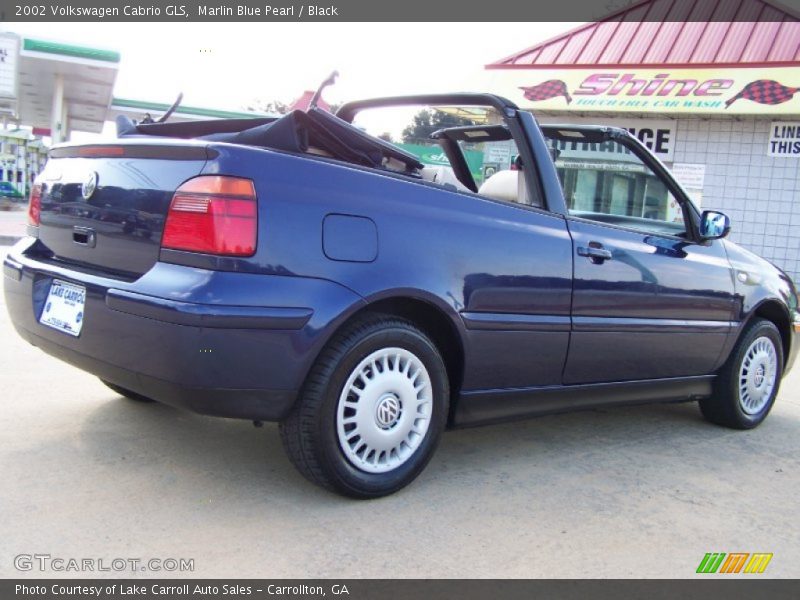 Marlin Blue Pearl / Black 2002 Volkswagen Cabrio GLS