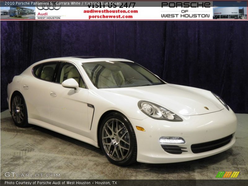 Carrara White / Yachting Blue/Cream 2010 Porsche Panamera S