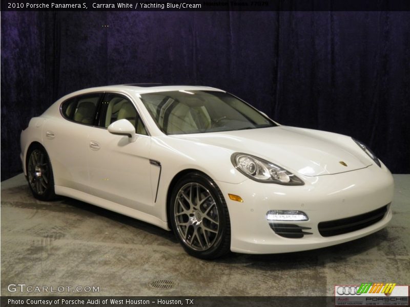 Carrara White / Yachting Blue/Cream 2010 Porsche Panamera S