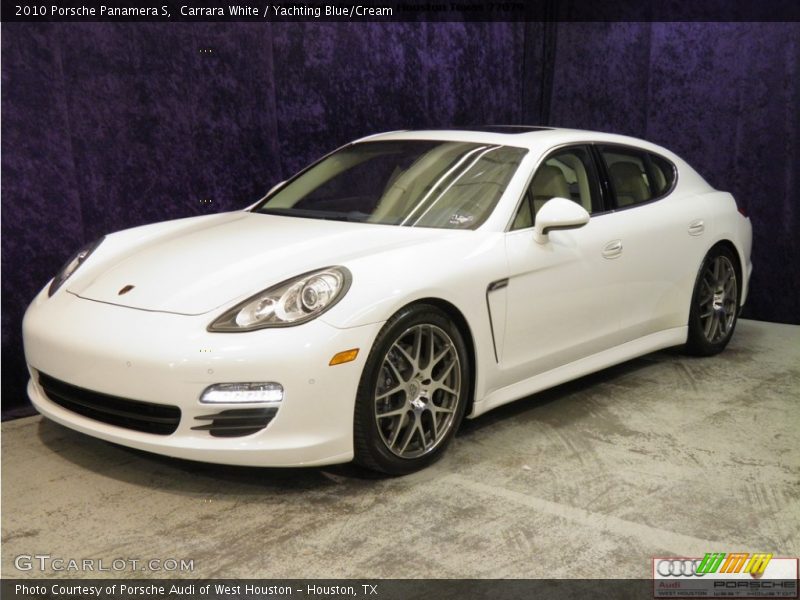 Carrara White / Yachting Blue/Cream 2010 Porsche Panamera S