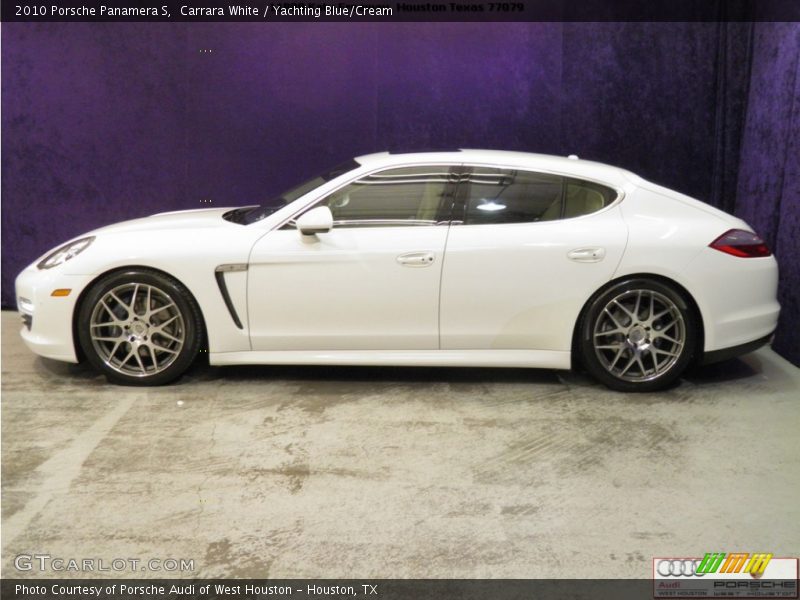 Carrara White / Yachting Blue/Cream 2010 Porsche Panamera S