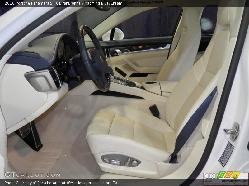 Carrara White / Yachting Blue/Cream 2010 Porsche Panamera S