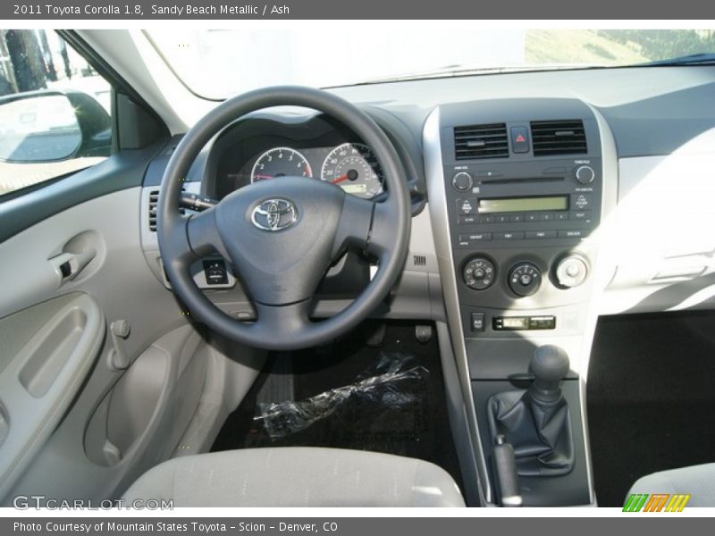 Sandy Beach Metallic / Ash 2011 Toyota Corolla 1.8