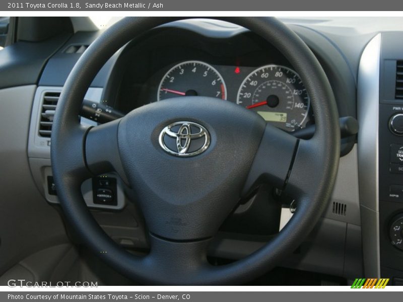 Sandy Beach Metallic / Ash 2011 Toyota Corolla 1.8