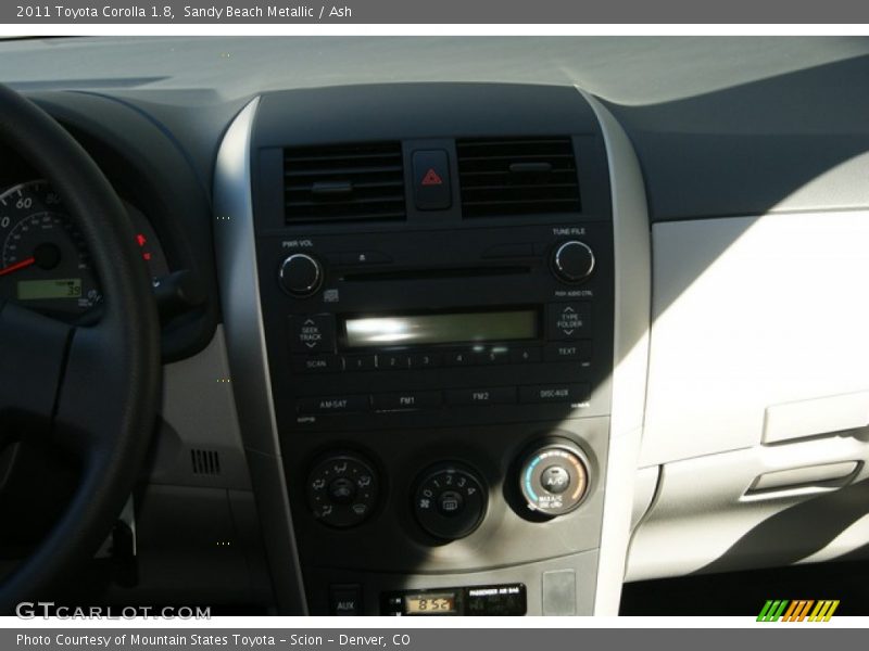 Sandy Beach Metallic / Ash 2011 Toyota Corolla 1.8