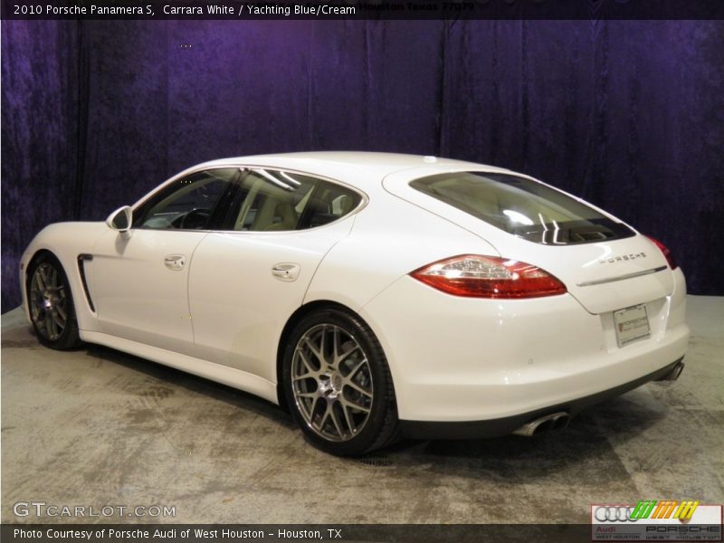 Carrara White / Yachting Blue/Cream 2010 Porsche Panamera S