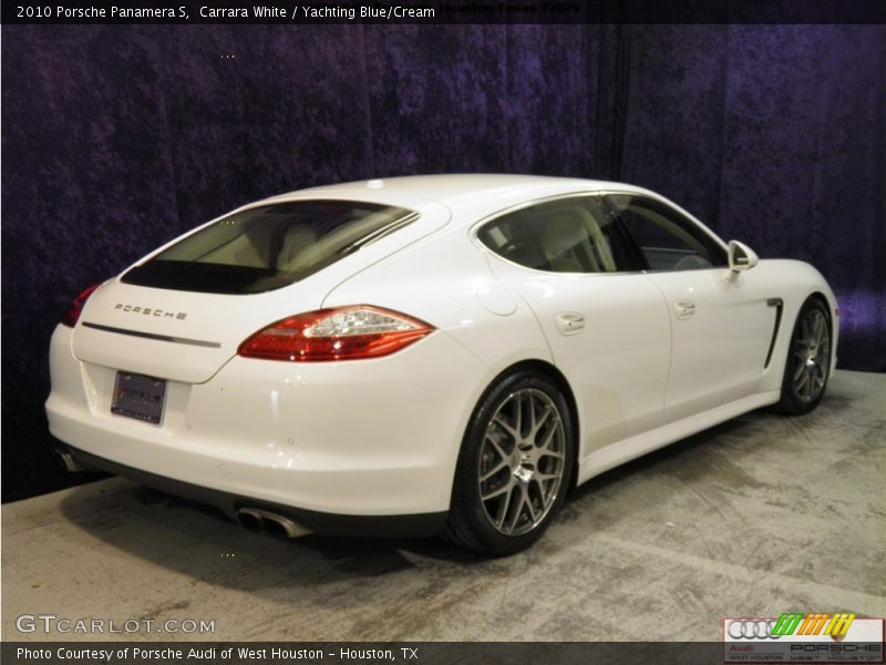 Carrara White / Yachting Blue/Cream 2010 Porsche Panamera S