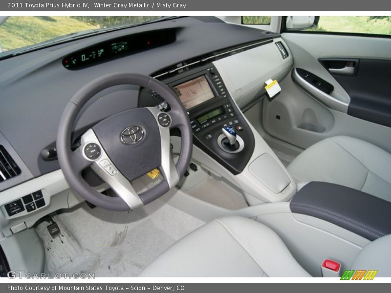 Winter Gray Metallic / Misty Gray 2011 Toyota Prius Hybrid IV