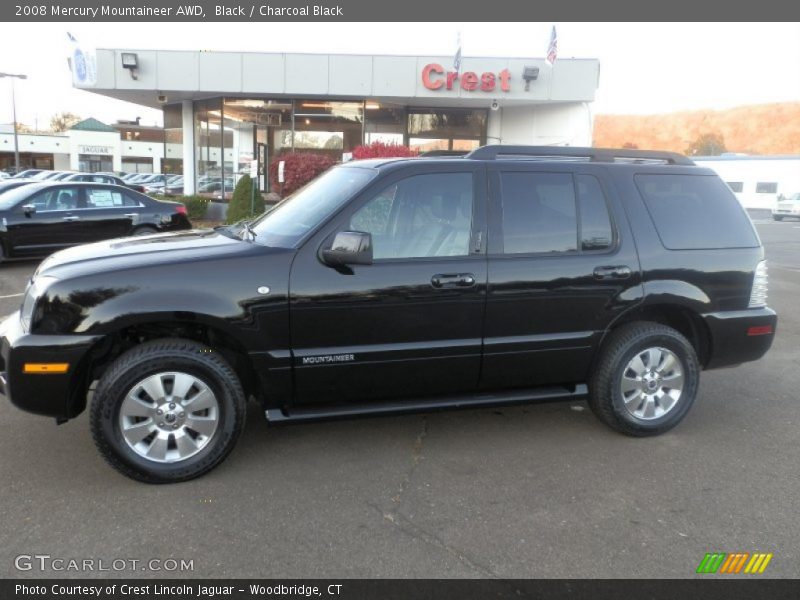 Black / Charcoal Black 2008 Mercury Mountaineer AWD