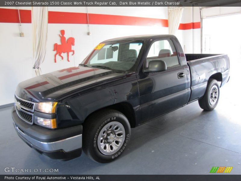 Dark Blue Metallic / Dark Charcoal 2007 Chevrolet Silverado 1500 Classic Work Truck Regular Cab