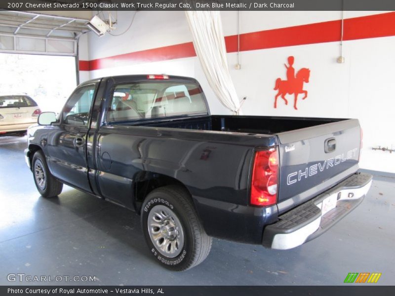 Dark Blue Metallic / Dark Charcoal 2007 Chevrolet Silverado 1500 Classic Work Truck Regular Cab