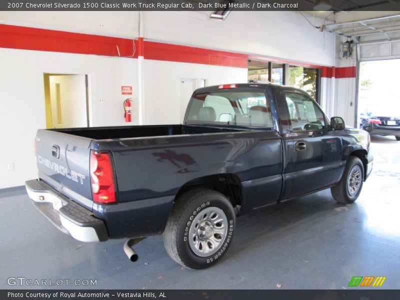 Dark Blue Metallic / Dark Charcoal 2007 Chevrolet Silverado 1500 Classic Work Truck Regular Cab