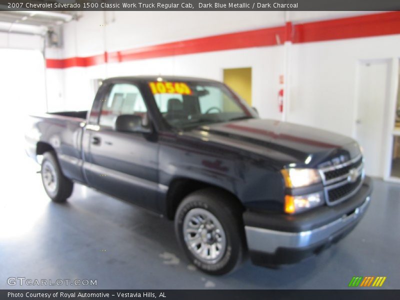Dark Blue Metallic / Dark Charcoal 2007 Chevrolet Silverado 1500 Classic Work Truck Regular Cab